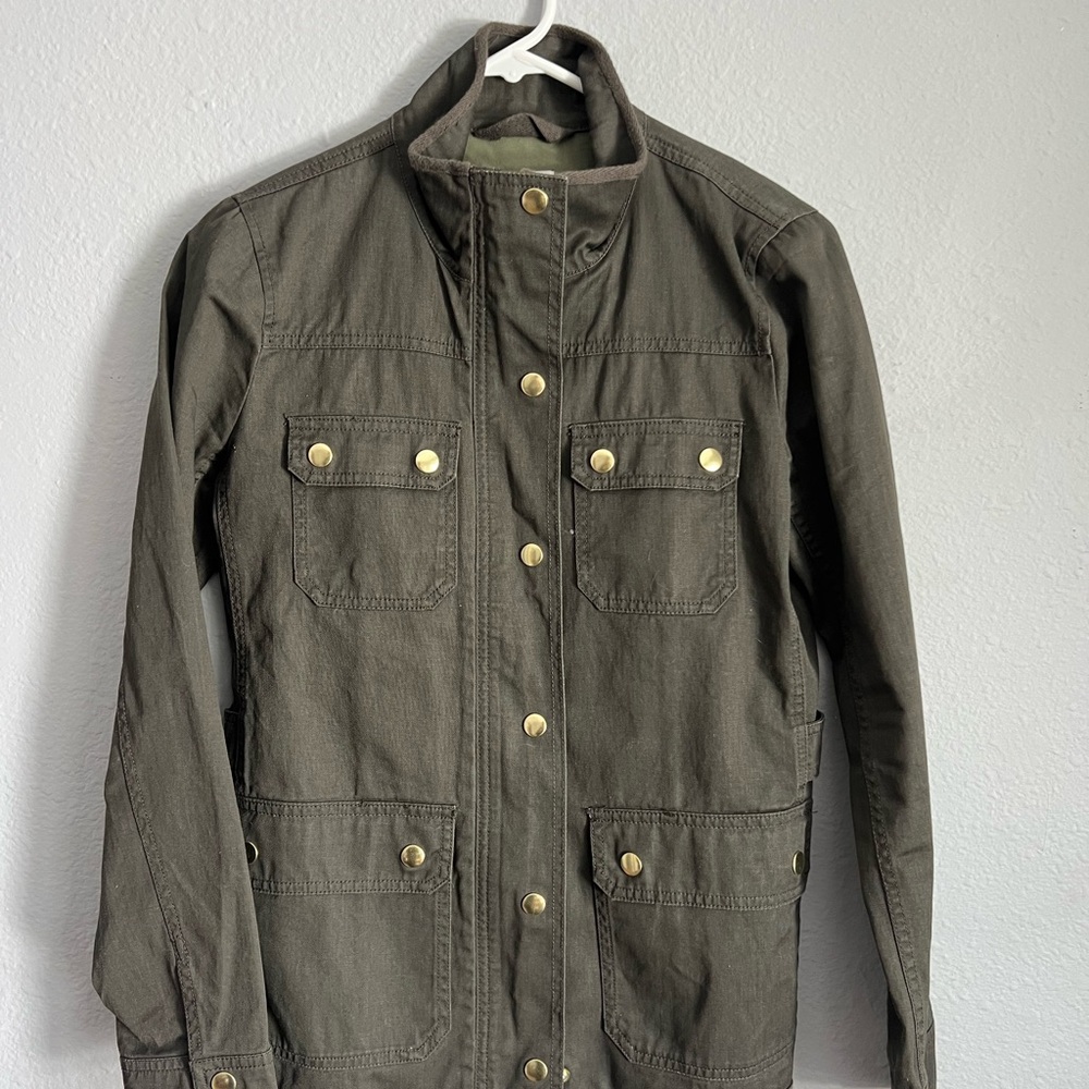 J. Crew Dark Green Military Jacket